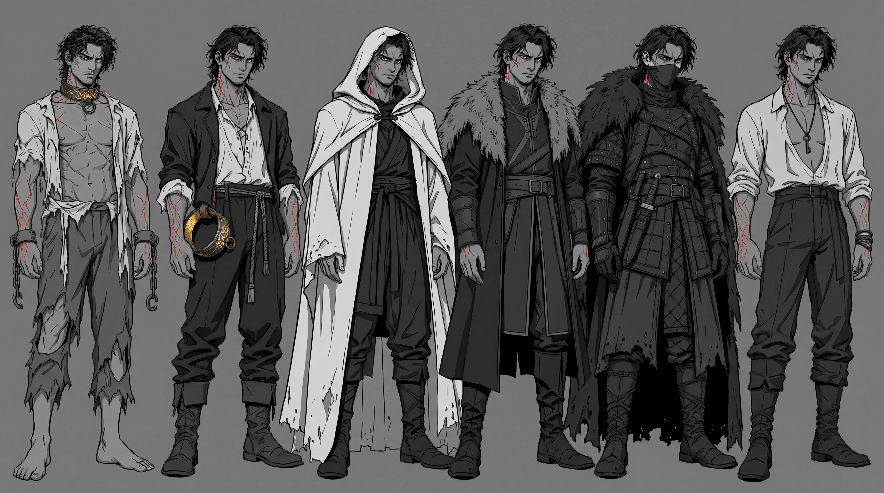 Costumes through the book
