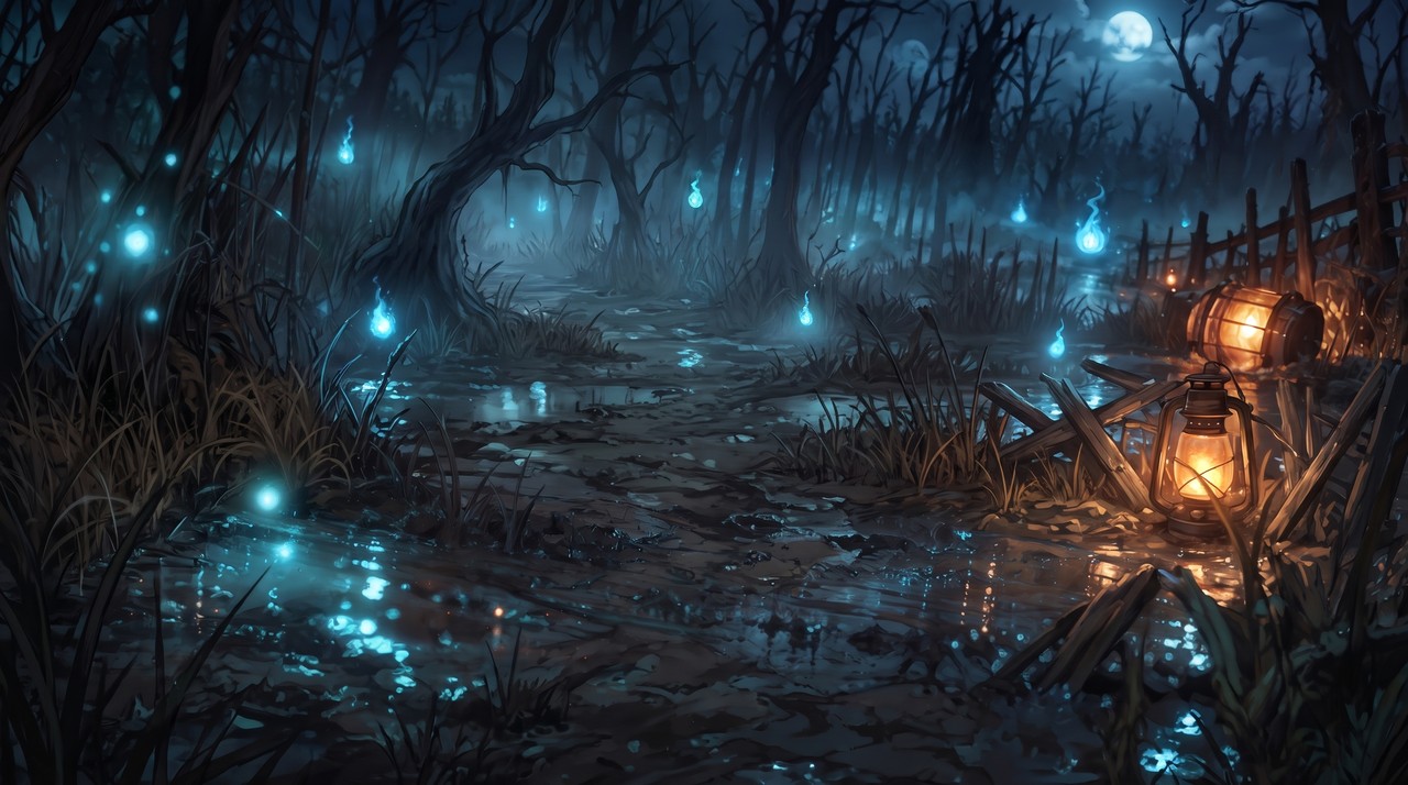 Will-o'-the-Wisp: the marsh